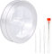 200m Clear Nylon Invisible Thread String, 0.25mm Transparent Beading Thread, Crystal String Line with 3 Bead Needles for for Necklace Bracelet Making, Hanging Christmas Ornaments