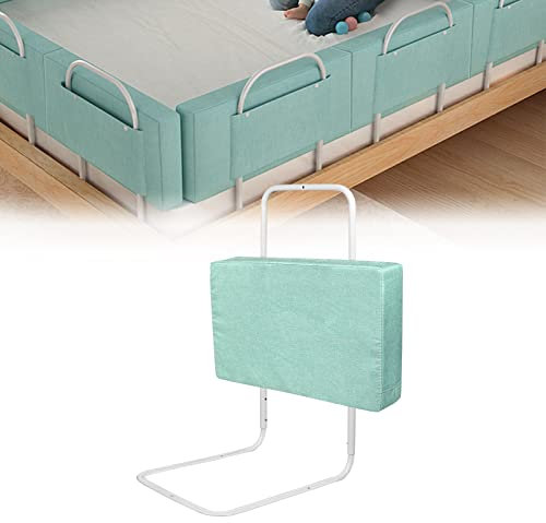 LZQ Kinderbettgitter Bettschutzgitter,Rausfallschutz Bett für Kinder 120cm,Höhenverstellbar Bettgitter für Kinderbetten,Elternbetten und Alle Matratzen Massivholzbetten(Grün)