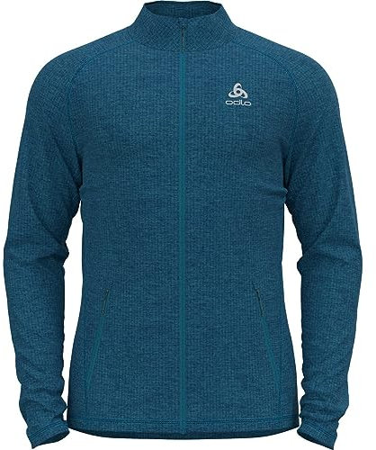 Odlo Herren Langarm Shirt mit Reißverschluss TENCIA, saxony blue melange, M