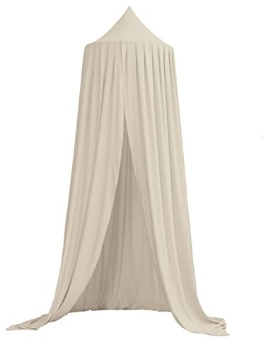 joyfill® Baldachin Kinderzimmer Set mit Halterung [250x50cm] aus Baumwolle & Polyester I Kuscheliger Betthimmel Mädchen & Jungen zum Schlafen, Spielen & als Mosquitonetz (Einfarbig)