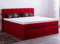 AUKONA Boxspringbett Helena 160x200, Rot H2, 7 Zonen Taschenfederkern-Matratze, H2 H3 H4, Komfortschaum-Topper, Lieferung und Aufbau kostenlos