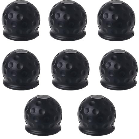 Forlush 8 Pièces Cache Boule Attelage Voiture, Protege Boule Attelage, Boule Attelage,pour Les Remorques De Camping-Cars