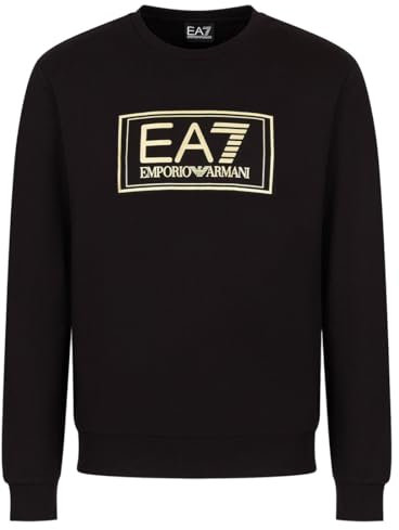 Emporio Armani Felpa Sweatshirt Uomo EA7 6HPM73 PJF3Z (Nero, M)