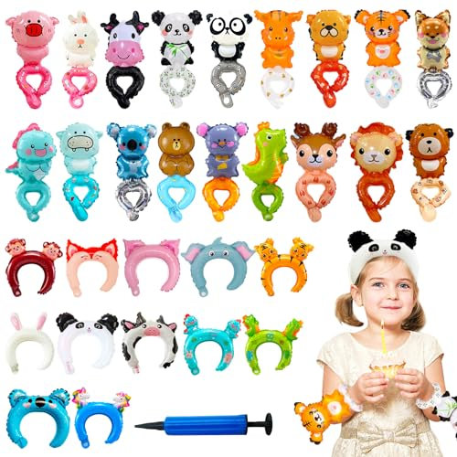 Jikefengxun Luftballon Tiere,Folienballon Waldtiere Geburtsta,30 Stück Waldtiere Geburtstag Deko Tiere Helium Ballons Geburtstag Safari Geburtstagsdeko Luftballons Kindergeburtstag 01 Mehrere Farben