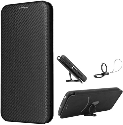 EasyShow Handyhülle für ZTE Libero5giv 17 Hülle, ZTE Libero5giv 17 mit Halterungsfunktion, Flip Wallet Hülle kompatibel mit Hülle für ZTE Libero5giv 17-Schwarz