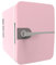 WENNEWU Portable Drinks Fridge, Mini Fridge, Single Door Usb Plug Beverage Refrigerator, For Home Small Place Camping Vehicle Bar,Pink