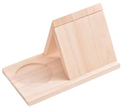MERRYHAPY Libreria Triangolare Porta Libri Supporto Per Libri Di Cucina Da Cucina Portadocumenti Da Tavolo Supporto Per Leggio Portariviste Da Di Legno Scaffale Da Scrivania Triangolo