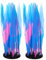 CAPASTEC Aquarium Glowing Kelp Plant, Soft Silicone Glowing Fish Tank Decorations, Fluorescence Coral Decor for Aquarium Decor Blue 2pcs