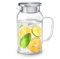 Arendo - Glaskaraffe 1400 ml - Karaffe aus Glas mit Deckel - Wasserkaraffe aus lebensmittelechtem Edelstahl – Borosilikatglas hitzebeständig bis 100°C – Sieb - hitze- und kältebeständig
