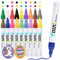 Dylixir Permanent Marker Wasserfest Lackstift: 18 Permanent Marker Bunt Wasserfeste Stifte Glasstifte für Steine Bemalen, Kunststoff, Holz, Metall,Keramik Tasse,Reifen Basteln diy