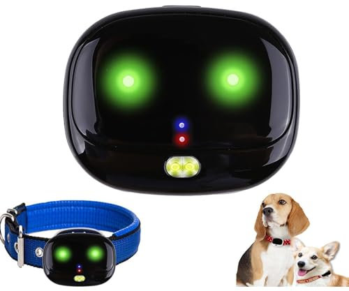 4G Pet Tracker, Rechargeable GPS Wireless Pet Fence, 3 Tracking Ways, 100m WIFI Positioning Accuracy, IP67 Waterproof, Low Battery Alarm, for Medium Small Dogs