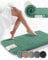 Beautissu Badvorleger rutschfest Waschbar 80x50 cm – Duschvorleger Hochflor Badematte rutschfest Shaggy – Flauschig Badvorleger Badezimmerteppich – Badezimmer Badematte Mintgrün BeauMare FL