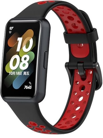 BYISYUE Respirable para Huawei Band 7, Silicona Deporte Brazalete Pulsera de Repuesto para Huawei Band 7