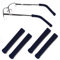 RUOXIXI 2 Paare Brillen Ohrenkissen Pads Anti Rutsch Brille Ohrhaken Brillenband für Lesebrillen,Universal-Ohrbügel Haken,Brillenhalter Antirutsch Brillenbügel für Sonnenbrillen,Gestrickte(Tiefblau)