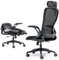 Tervo Model U | Folding Office Chair for Small Spaces | Ergonomic Design with High Rebound Mesh | Computer Desk Chair for Gaming | For Adults & Kids | Foldable & Compact with Flip Up Arms