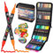 Sanyetral 96 Colors Acrylic Paint Markers, 48 Pcs Dual Brush Tip Dual Colors Acrylic Paint Pens for Wood, Canvas, Rock Painting, Glass, Ceramic, Stone Surfaces,DIY Crafts Making Etc