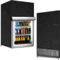 Upright Freezers Cover, Outdoor Waterproof Oxford Cloth Mini Refrigerator Protective Cover, For Most 3.0 Cubic Compact Upright Freezers, Black(black L)