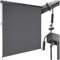 TecTake® toldo Vertical Exterior Enrollable con manivela, Soporte toldo, Toldos Exterior Terraza y balcón, protección Solar y Cortavientos, Tela toldo Balcon Resistente - 180 x 250 cm Negro
