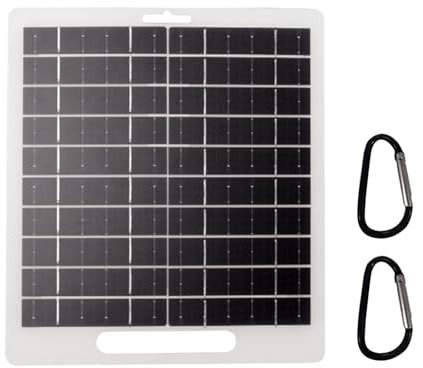 Bexdug Pannello Solare Portatile - Pannello di Ricarica Solare con Porta DC e USB - Kit Monocristallino ad Alta Efficienza per Ricarica Smartphone, Laptop, Tablet e Auricolari Wireless