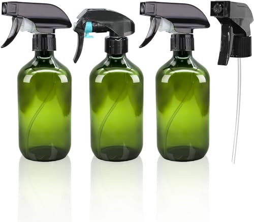 Hhverse 3 Stück Zerstäuber Sprühflasche 500ml Leere Sprühflaschen zum Befüllen Spray Bottle Mit Zwei Arten von Sprühköpfen Spritzflasche für Pflanzen, Haare, Reinigung
