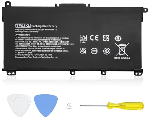 TF03XL 920070-855 Laptop Battery Compatible with HP Pavilion 14-BF 14-BK 15-CC 15-CD 15-CK 17-AR X360 14M-CD0001dx 15-CC0XX 15-CC1XX 15-CD0XX 15-CC050WM 15-CD040WM 920046-421 920046-121 920046-541
