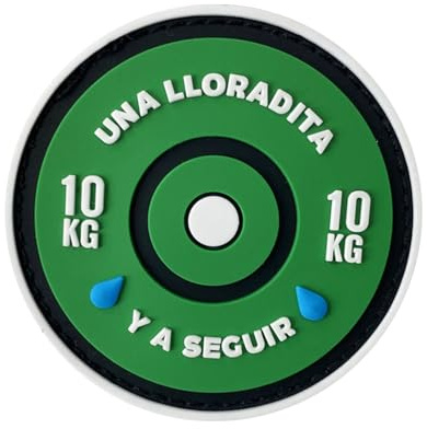 Herfair Patches Klett Fitness Thema Klett Patch, Lustig Hantel Klettpatches, PVC Aufnäher für Rucksäcke Kleidung Jeans Jacken Hüte (10 KG)