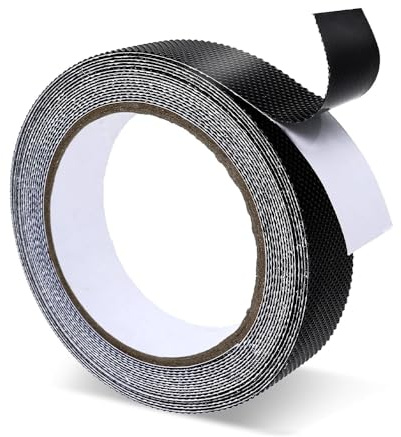 Elgbiaoxi Rubber Grip Tape, Anti Slip Tape 2.5 CM x 3 M, Black | Self Adhesive, Waterproof, Non Slip Tape for HandlesGadgets,Enhance Friction Cushion Pad, Safer and Comfort