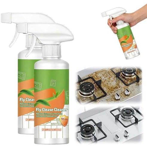 Küchenreiniger, 2026 Neu Electrolyzed Ion Kitchen Cleaner Spray, Multifunctional Powerful Kitchen Foam Cleaner, Heavy Grease Clea-ner, Allzweck-Reinigungsspray Fettlöser Küche für Backofen Grill (2PC)