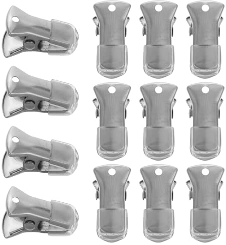 Ciieeo Lot de 25 Pinces Crocodiles Métalliques Argentées, Clips Métalliques pour Chapeaux et Casquettes, Mini Pinces Polyvalentes pour Loisirs Créatifs, Bureau et Accessoires de Coiffure