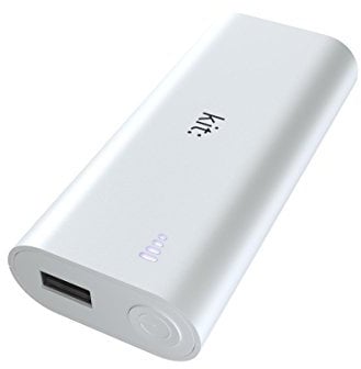 Kit Essentials Emergency Charger Power Bank 4000 mAh, High Capacity Power Bank for Smartphones, Tablets and Devices Works with iPhone, iPad, Samsung, Google, Huawei, Sony, HTC and Many Others - White
