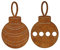 Christbaumkugeln Set 2 x 22cm Metall Rost Gartendeko Edelrost