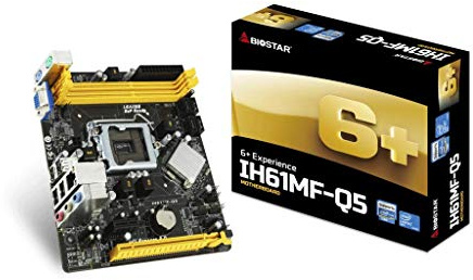 Biostar IH61MF-Q5 Motherboard H61, S1155, mATX, DDR3, Intel