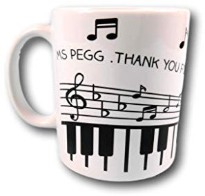 Music Teacher Mug Piano Teacher Gift Top Teacher Gift Personalised Teacher Mug End of Term Gift Teacher Appreciation Teaching Assistant Gift