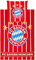 FC Bayern München Bettwäsche Streifen I Maße: 135x200 cm | Rot-Weiß I Fußballfan
