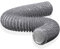 HG Power 75mm Tubo di Scarico, 5m Condotto di Ventilazione Flessibile in Alluminio PVC per Condizionatori d'aria, Asciugatrici e Cappe da Cucina, Grey