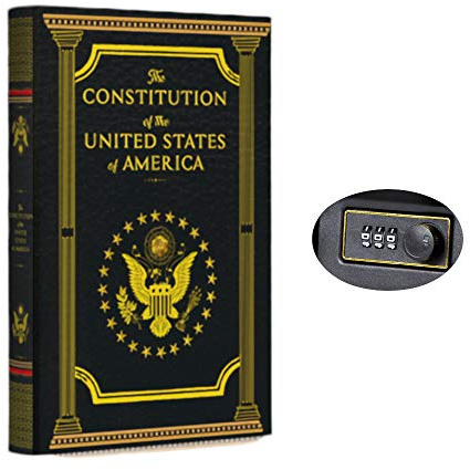 KASLVOX Constitution Book Safe (Large, Combination Lock)