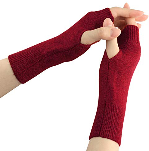 Larcele Kaschmir Damenwärmer Fingerlose Handschuhe BZST-02 MEHRWEG