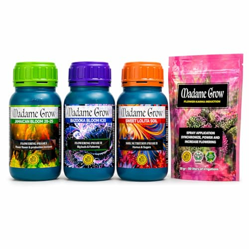 MADAME GROW - Engrais Organique de Floraison - KIT TATOO BLOOM - (3x 250ml + 30g)