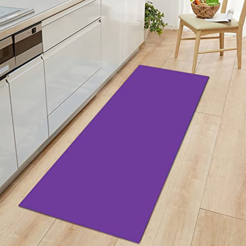BESTORI Tappeto Cucina Passatoia Cucina Antiscivolo e Lavabile,Impermeabile,Resistente all'olio Durevole Tappetino Zerbino,Viola 50x80cm