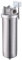 Amwater NSF Boîtier transparent en acier inoxydable pour filtre de 25,4 cm, boîtier de filtre à eau NPT de 1,9 cm pour purification de l'eau de toute la maison en acier inoxydable 304