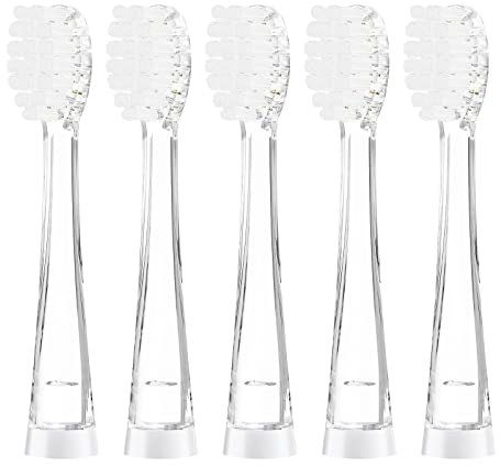 teeteck 5er Kinder Ersatzbürsten für Seago SG513/SG977/SG2139/DT-BB1/DT-K6/K3, Seago Kinder Elektrische Zahnbürste Aufsteckbürsten 18-36Monate