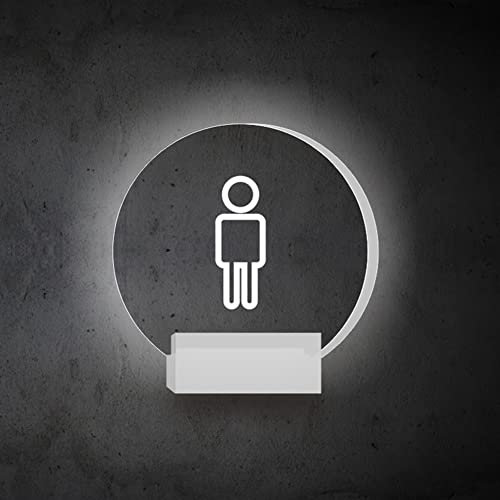 YZJSSL Insegna a LED con insegna a Luce al Neon, insegne per bagni Unisex per Ufficio, Hotel, Centro Commerciale, Bagno per Toilette (Color : B)
