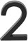 4 Inch Self-adhesive Door House Numbers 3D Mailbox Numbers Stickers Street Address Number for Mailbox Signs Chrome Plated (Black-2)