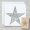 NEWSTAMPS Stempel Stern Schrift Motivstempel aus Holz & Gummi zum Karten und Geschenke basteln, Holzstempel für Weihnachten, Weihnachtskarte, Advent, Scrapbook, Textilstempel, Deko, Freunde