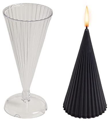 Kerzenform, Kegel, Aromakerze, handgefertigt, , Kerzenform aus Kunststoff, für die Herstellung von Kerzen, Basteln, Kirche, Weihnachten, Dekoration der Jahreszeit, Einheitsgröße