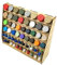 HobbyHold Paint Rack Model Making 56 Mixed Sizes Holes - Wood Model Making Accessories - Paint Rack Laser Cut - Paint Station Ideal for Vallejo and Citadel Colours - Paint Stand Easy Assembly