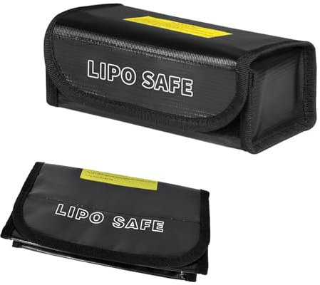 Lipo Safe Bag Lipo Akku Tasche Feuerfest Explosionsgeschützte Akku Tasche Feuerfeste Explosionsgeschützte Tasche Lipo Safe Für Akkus Lipo-Akku-Aufbewahrungsbox Feuerfest Lipo Batterie Tasche (Schwarz)