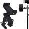 Support Téléphone Velo et Moto, Porte Smartphone avec Rotation 360°, Accessoire de Fixation Compatible, Noir