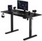 SENSE7 Scrivania Elettrica Regolabile in Altezza NOJO, Standing Desk 120x60, Tavolo PC con Memoria, Scrivania con Vassoio per Cavi, Tavolo da Gaming con Gancio, Regolazione Silenziosa, Black