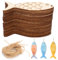 30stk Unfertiges Fischornament Aus Holz, Blanker Fisch Zum Aufhängen, Fischförmig Natürlich Mit Loch Und Hanfseilen, Fischausschnitte für Kunsthandwerk Dekoration